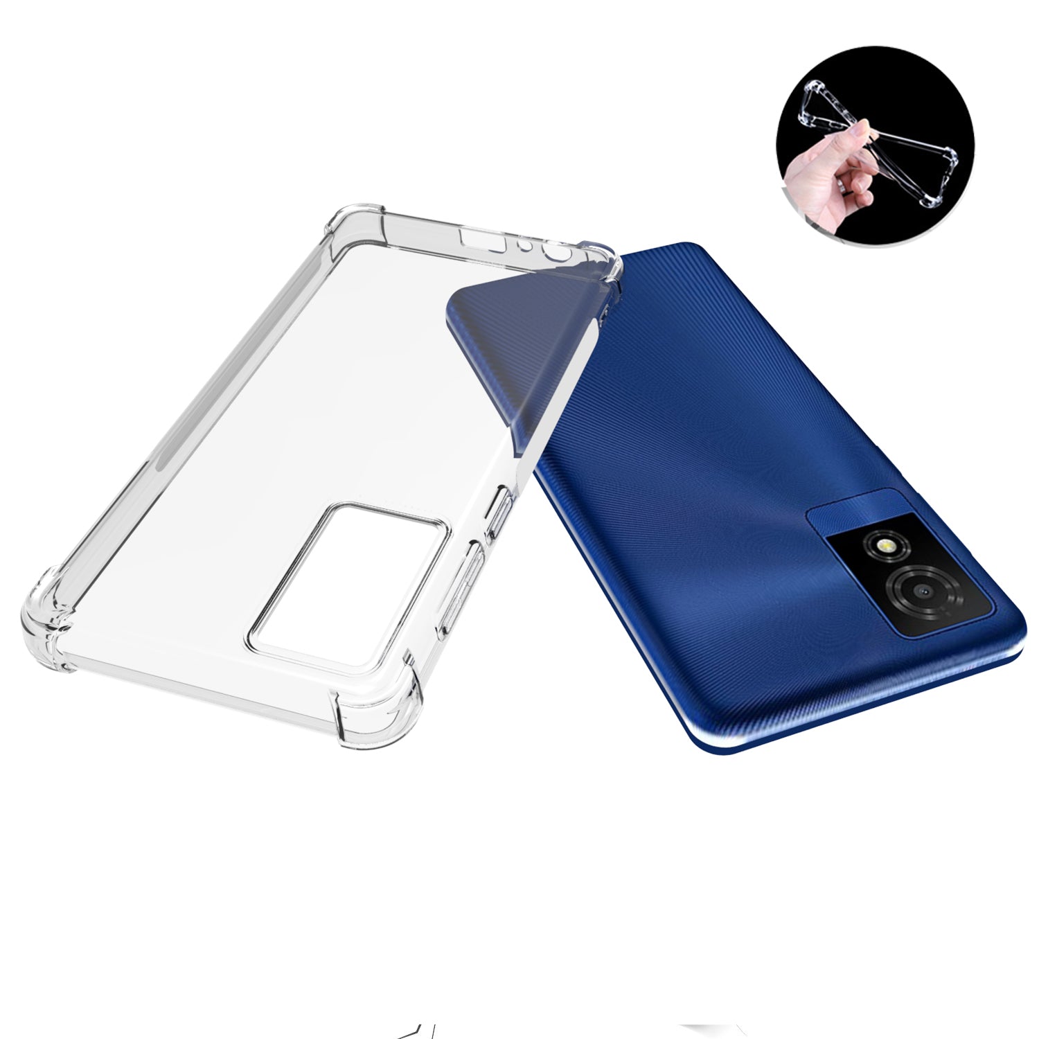 For TCL 501 TPU Case Transparent Drop-proof Protective Phone Cover For TCL 501 TPU Case Transparent Drop-proof Protective Phone Cover